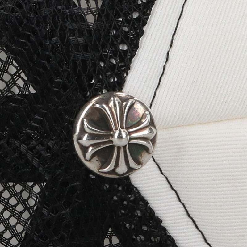 Chrome Hearts Trucker Cap Truck Khaki Cap Fuck Mesh Hat with Patch Cross Ball — view 5