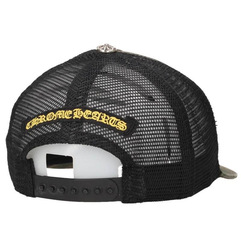 Chrome Hearts Trucker Cap CH Plus Patch Camouflage Pattern Cross Ball Mesh Cap — view 2