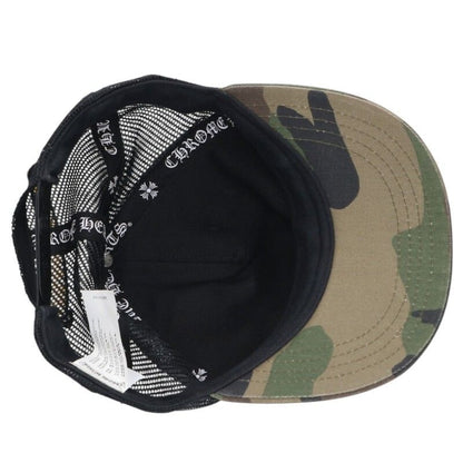 Chrome Hearts Trucker Cap CH Plus Patch Camouflage Pattern Cross Ball Mesh Cap — view 3