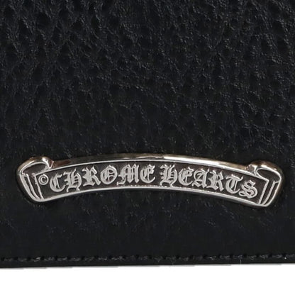 Chrome Hearts Crd Arch Logo Plate 3 Pocket Leather Card Case — view 5
