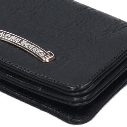 Chrome Hearts Crd Arch Logo Plate 3 Pocket Leather Card Case — view 4
