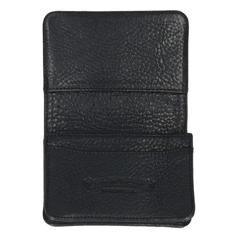 Chrome Hearts Crd Arch Logo Plate 3 Pocket Leather Card Case — view 3