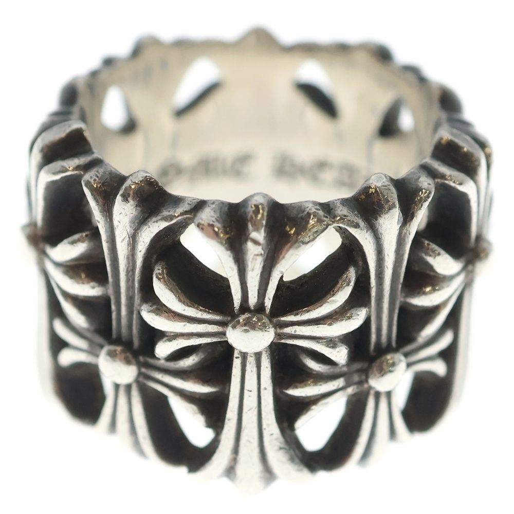 Chrome Hearts Cemetery Black Sling Silver Ring