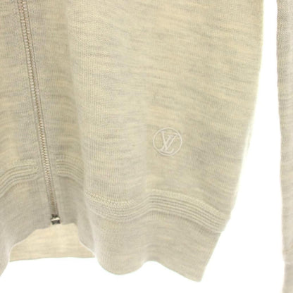 Louis Vuitton Knit Jacket Zip Up Elbow Patch Long Sleeve Silk Blend XS Light — view 6
