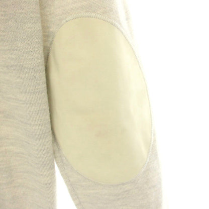 Louis Vuitton Knit Jacket Zip Up Elbow Patch Long Sleeve Silk Blend XS Light — view 5