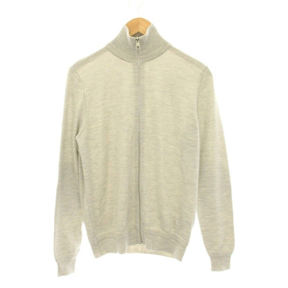 Louis Vuitton Knit Jacket Zip Up Elbow Patch Long Sleeve Silk Blend XS Light