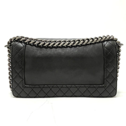 Chanel Shoulder Bag CC Logo Calfskin Black — view 2