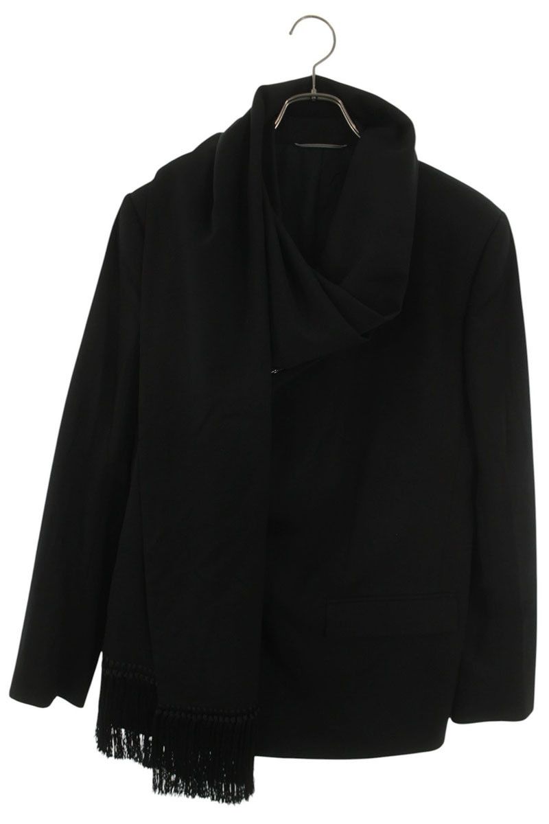 Dior Shawl Docking Single Breasted Leather Jacket 48