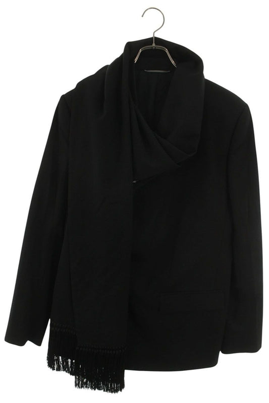 Dior Shawl Docking Single Breasted Leather Jacket 48