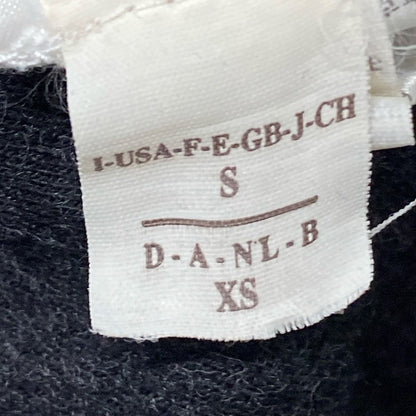 Brunello Cucinelli Dress S Black High Neck Short Sleeve Knee Length — view 5
