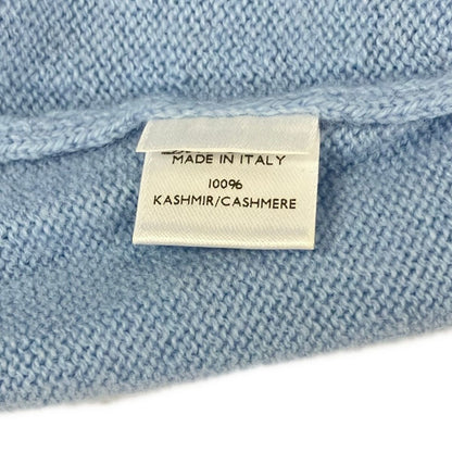 Loro Piana Long Sleeve Sweater 38 S Light Blue Neck Cashmere Baby — view 4
