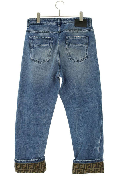 Fendi Aaho Rollup Zucca Pattern Pants — view 2
