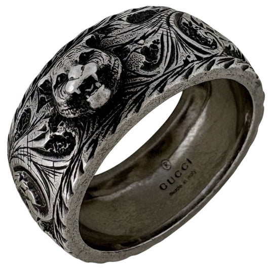 Gucci Tiger Head Ring 925 Sterling Silver