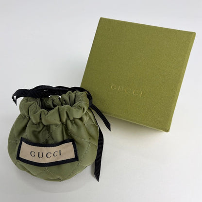 Gucci Lion Head Necklace Crystal Metal Silver — view 5