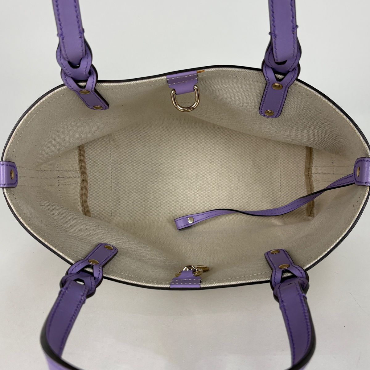 Gucci GG Pattern Tote Canvas Purple Beige — view 6