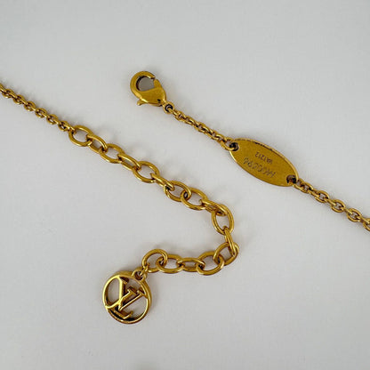 Louis Vuitton Necklace LV Iconic Logo Gold Plated — view 3