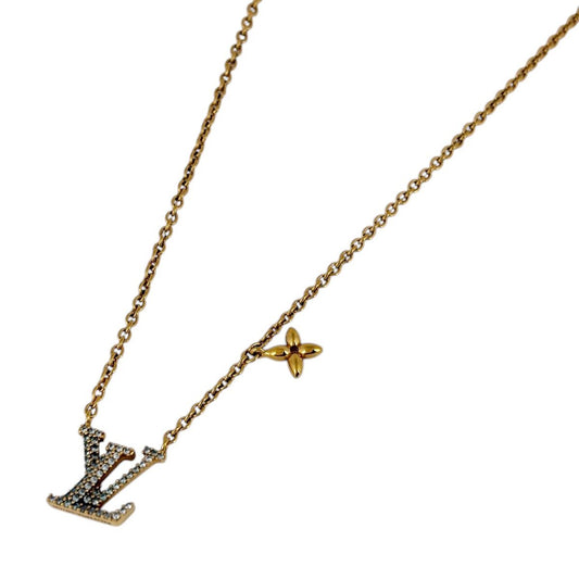 Louis Vuitton Necklace LV Iconic Logo Gold Plated