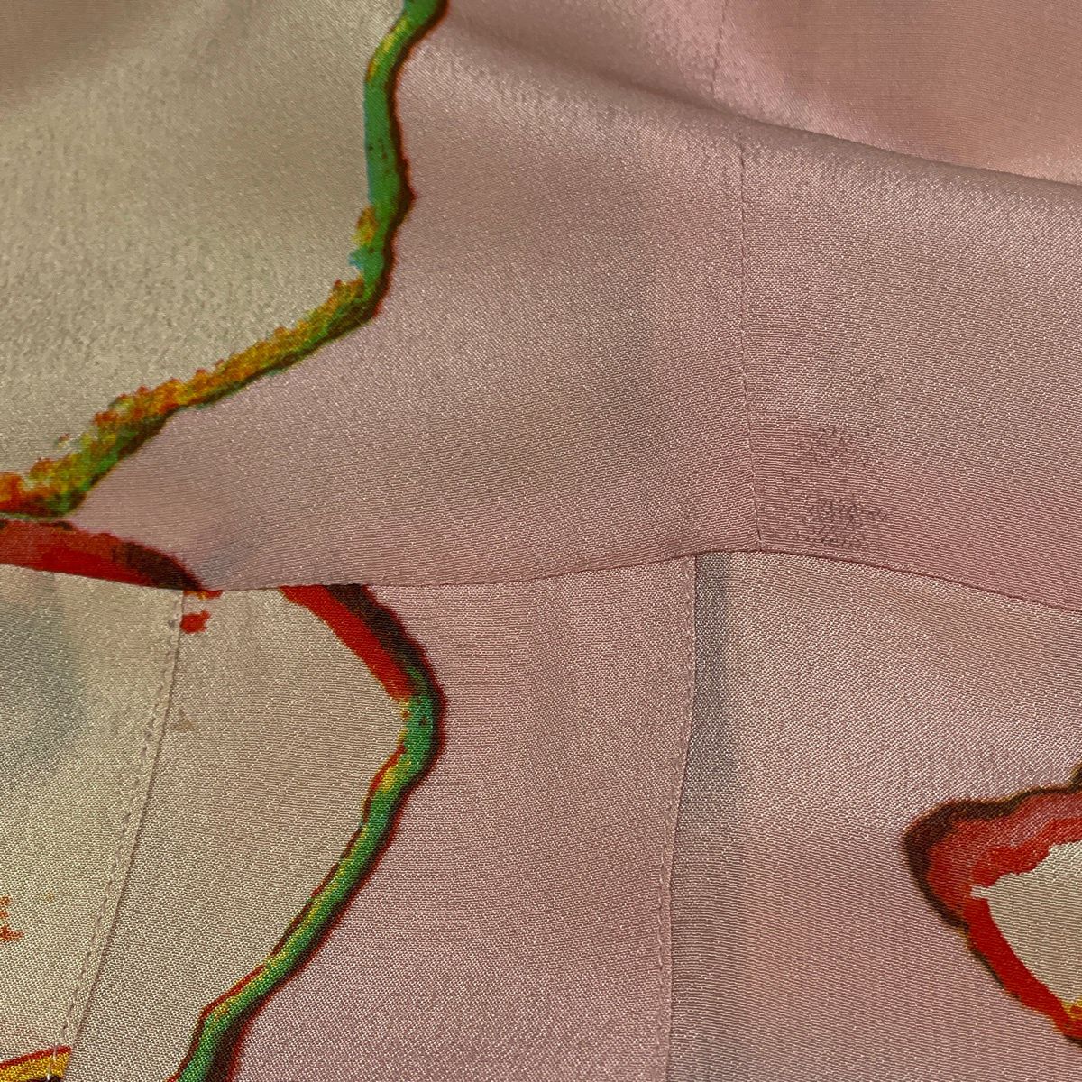 Chanel Sleeveless Dress All Over Pattern Pleats CC Logo Skirt Silk Pink — view 5