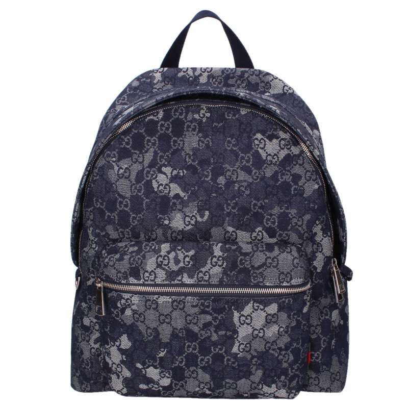 Gucci GG Pattern Denim Backpack
