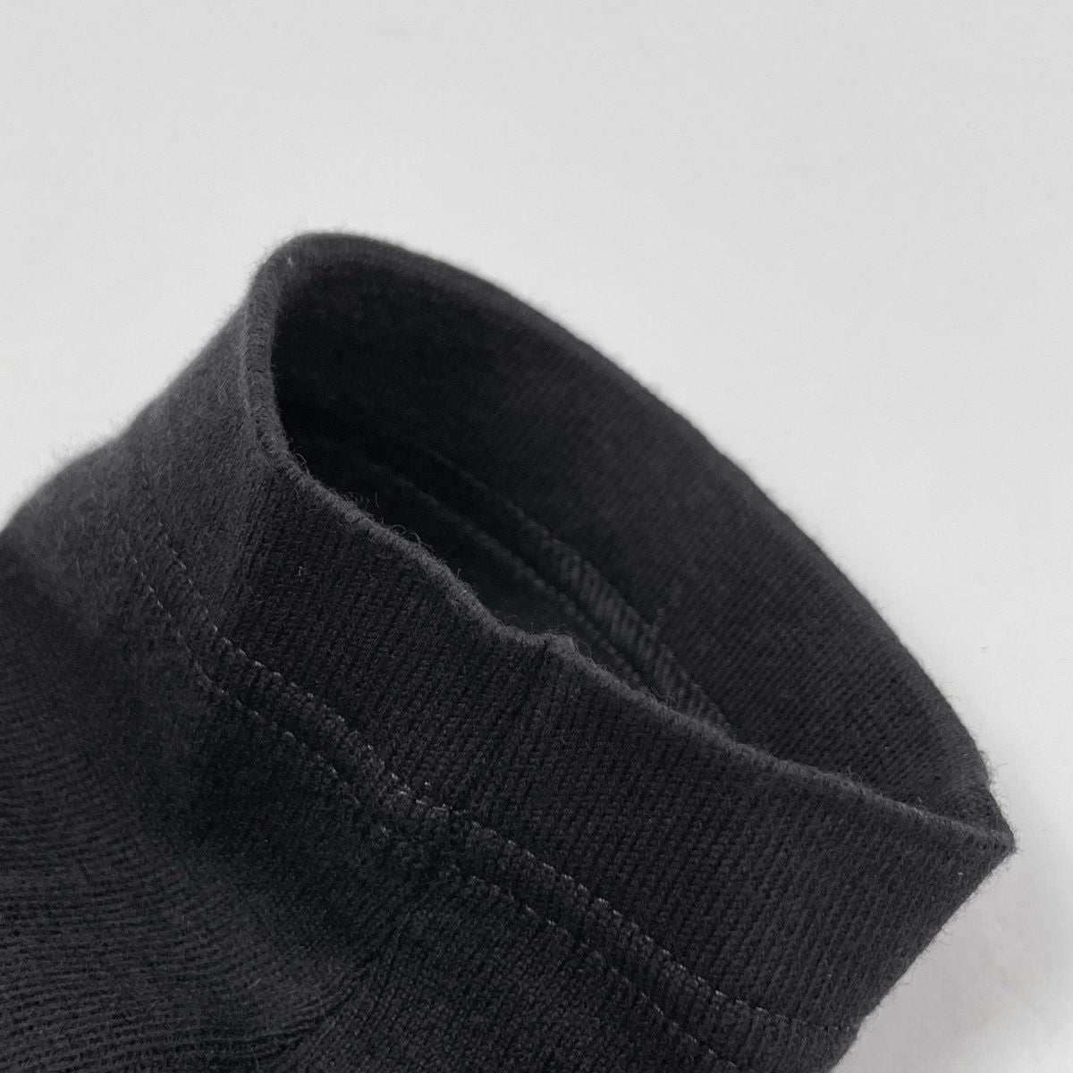 Chanel Zip Up Short Sleeve Dress Knit Skirt Cotton Cashmere Black — view 6