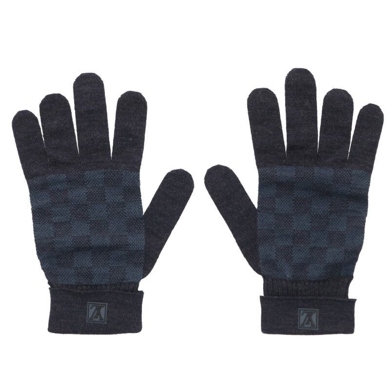 Louis Vuitton Gompetit Damier Wool Knit Gloves