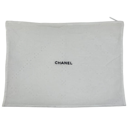 Chanel Faux Pearl Button Short Sleeve Dress Pile Skirt Cotton Nylon White — view 9