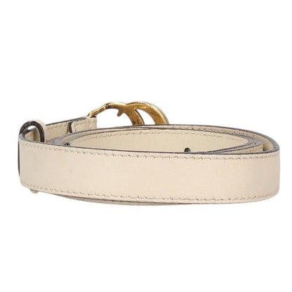Gucci GG Marmont Double Buckle Leather Narrow Belt 85 — view 2