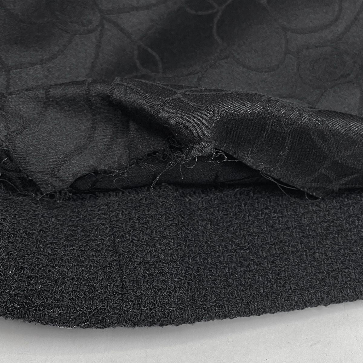 Chanel CC Logo Button Tailored Jacket Outer Wool Rayon Black — view 5