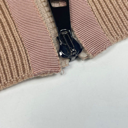 Moncler Knit Contrast Down Jacket Floral Top Cardigan Pink — view 4