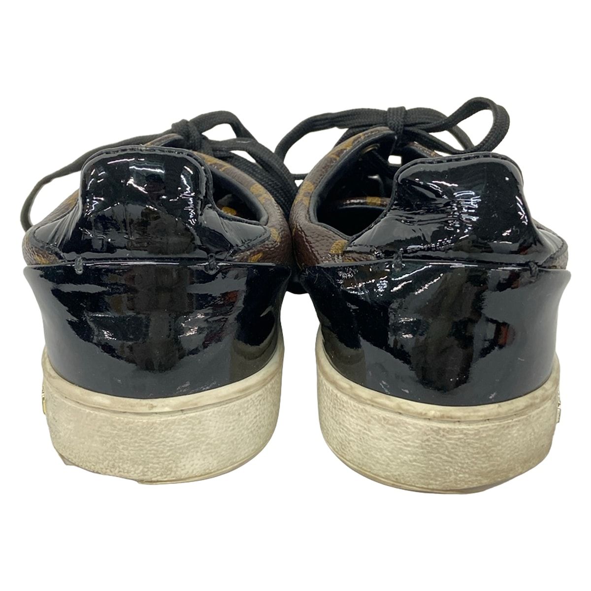Louis Vuitton Sneakers 36 Front Row Line Brown Black Leather — view 3