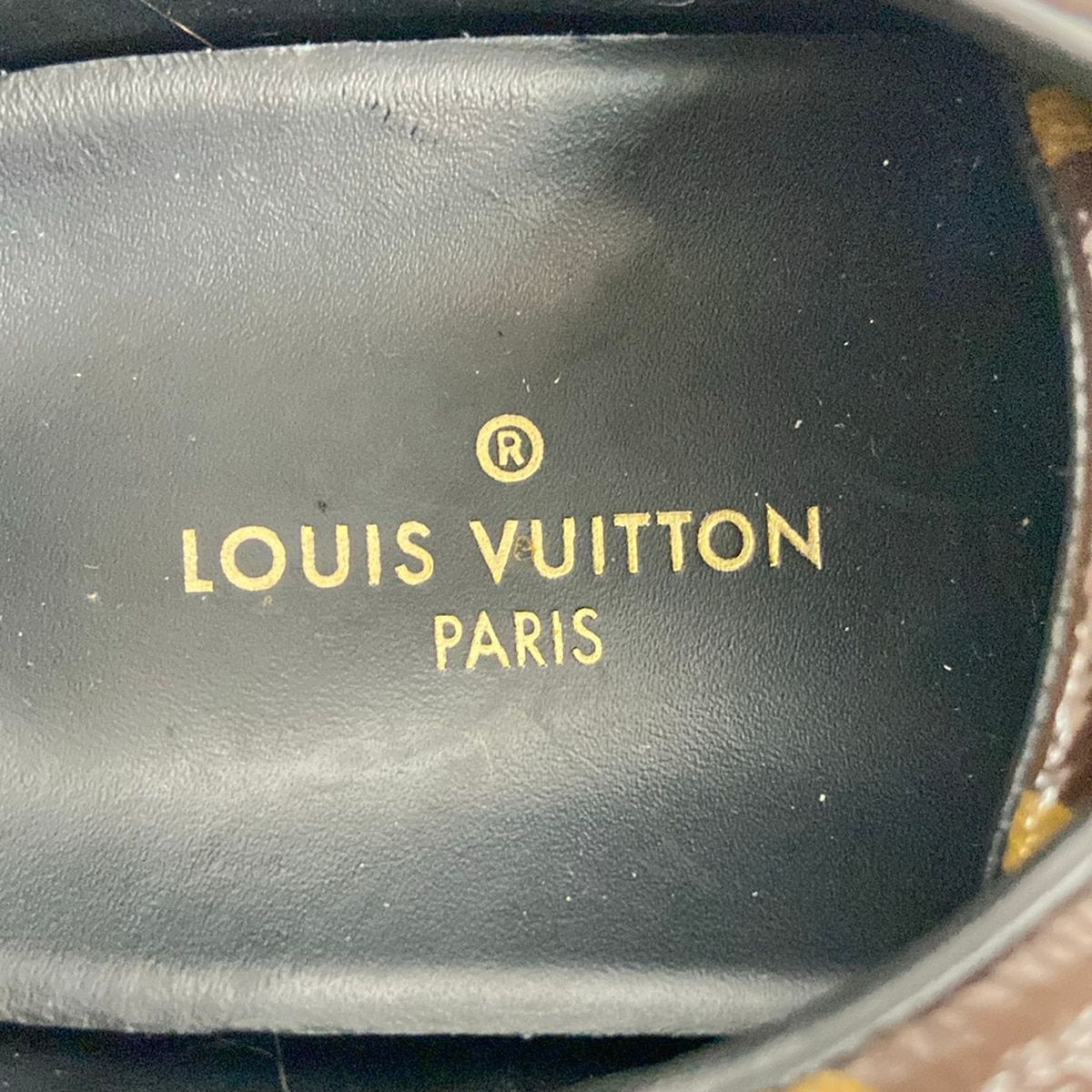 Louis Vuitton Sneakers 36 Front Row Line Brown Black Leather — view 5