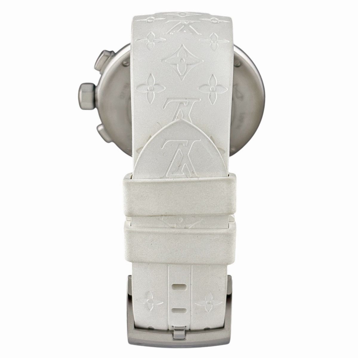 Louis Vuitton Tumble Watch SS Rubber Quartz White — view 3