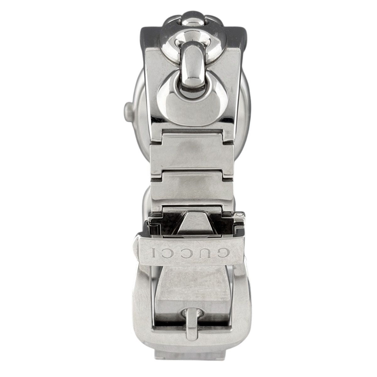 Gucci Marina Chain Watch 121.5 SS Quartz Black — view 3