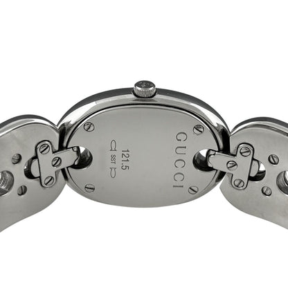 Gucci Marina Chain Watch 121.5 SS Quartz Black — view 4