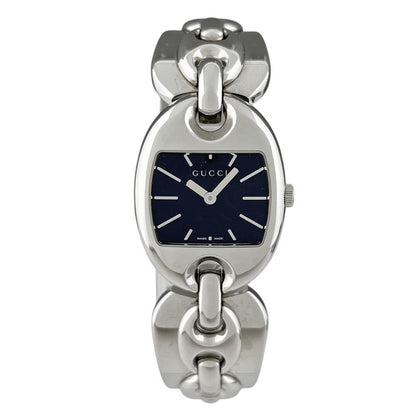 Gucci Marina Chain Watch 121.5 SS Quartz Black — view 2