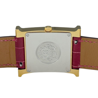 Hermes Watch SS Leather Quartz White — view 4