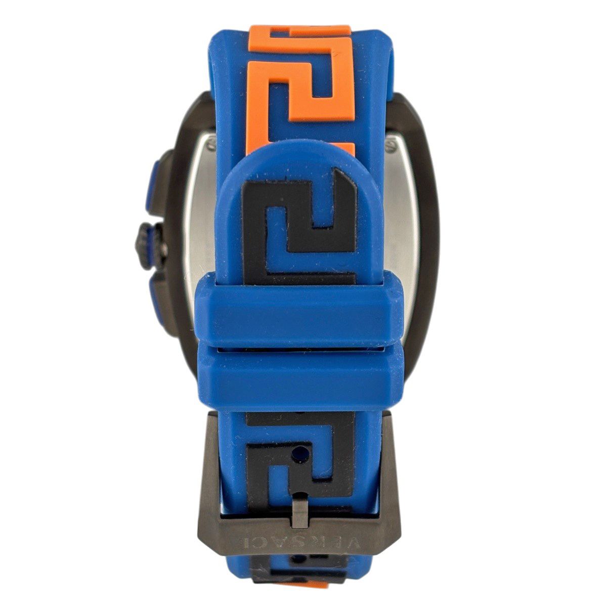 Versace Dominus Watch SS Rubber Quartz Blue — view 3