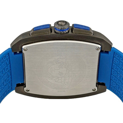 Versace Dominus Watch SS Rubber Quartz Blue — view 4