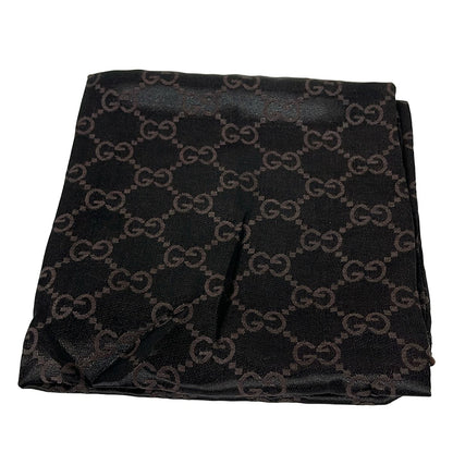 Gucci Tote GG Pattern Beige Dark Brown Bordeaux Leather — view 8
