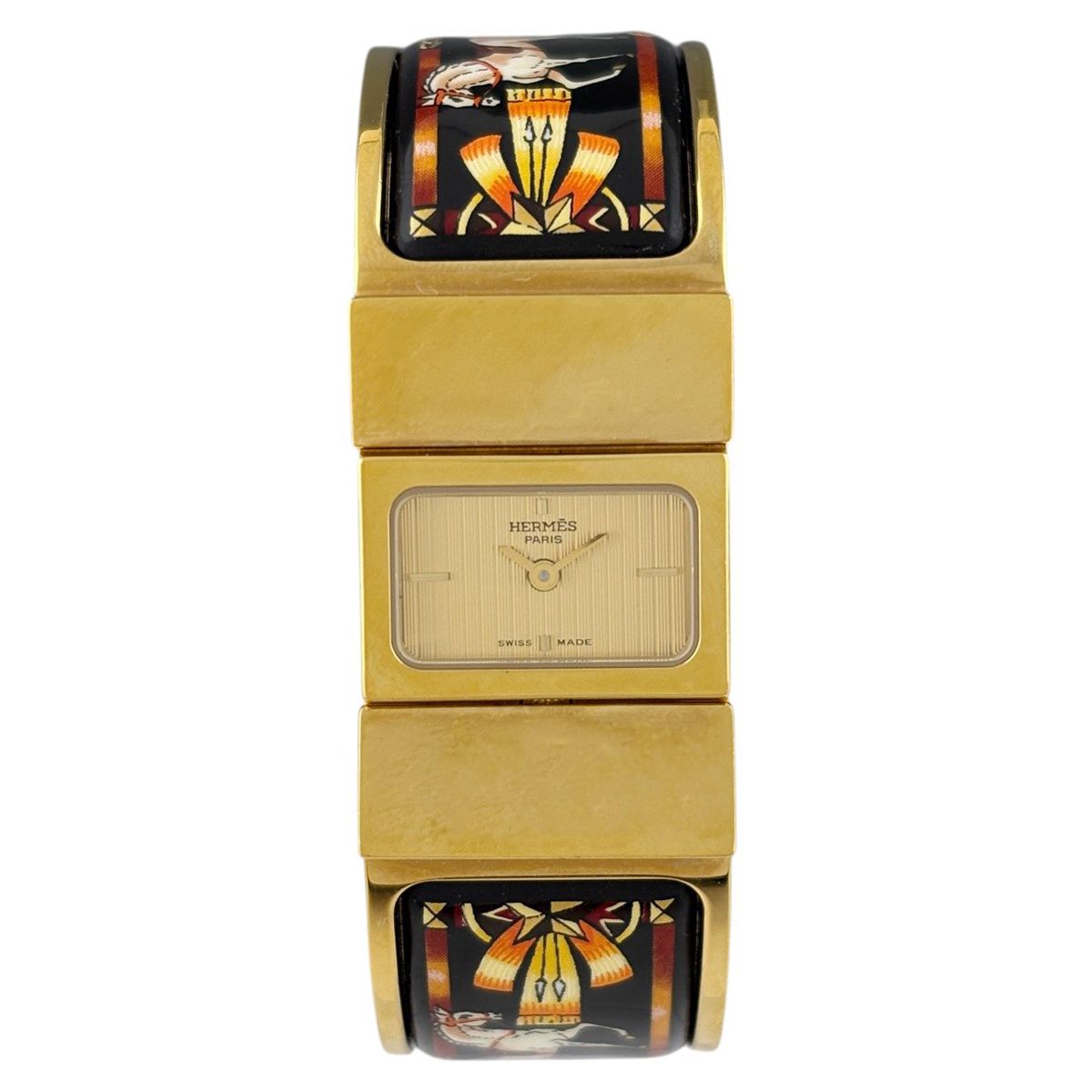 Hermes Location Cloisonne Watch SS Quartz Gold — view 2