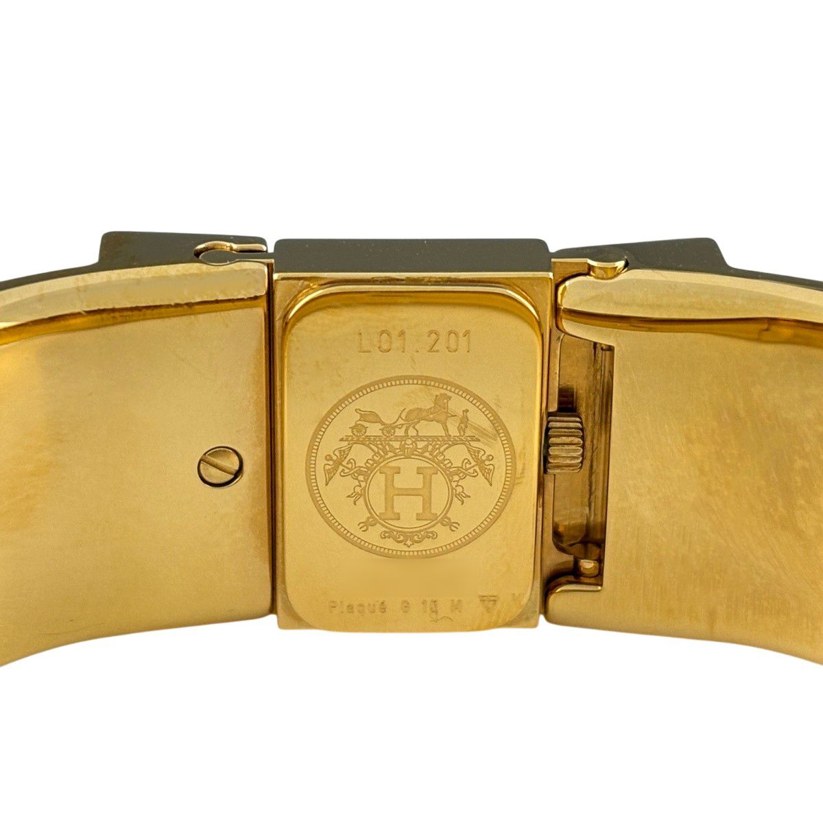 Hermes Location Cloisonne Watch SS Quartz Gold — view 4