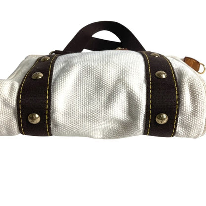 Louis Vuitton Handbag Cabas PM Canvas White — view 5