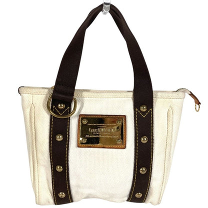 Louis Vuitton Handbag Cabas PM Canvas White