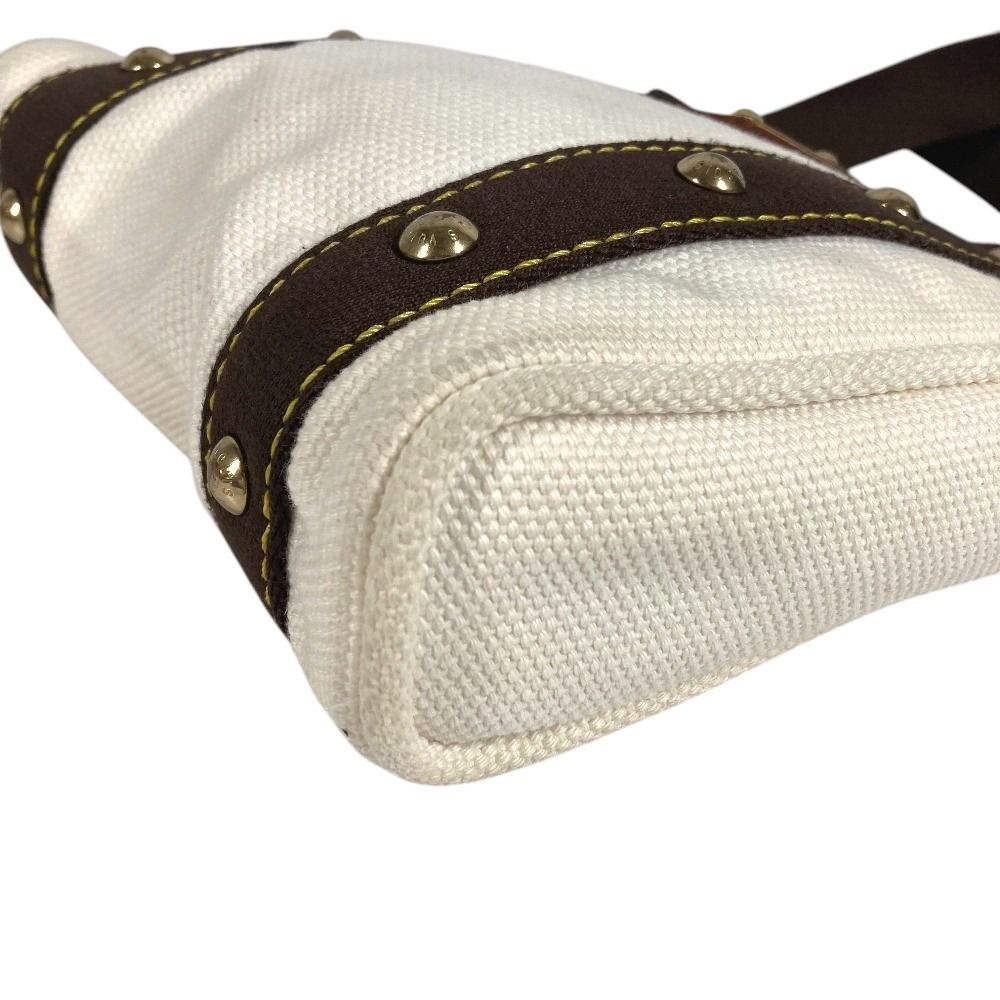 Louis Vuitton Handbag Cabas PM Canvas White — view 6