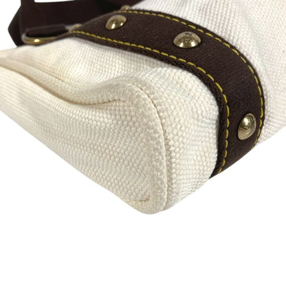 Louis Vuitton Handbag Cabas PM Canvas White — view 4