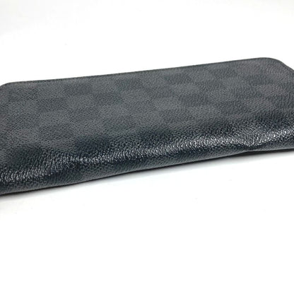 Louis Vuitton Wallet Zippy Vertical Damier Graphite Canvas Black — view 5