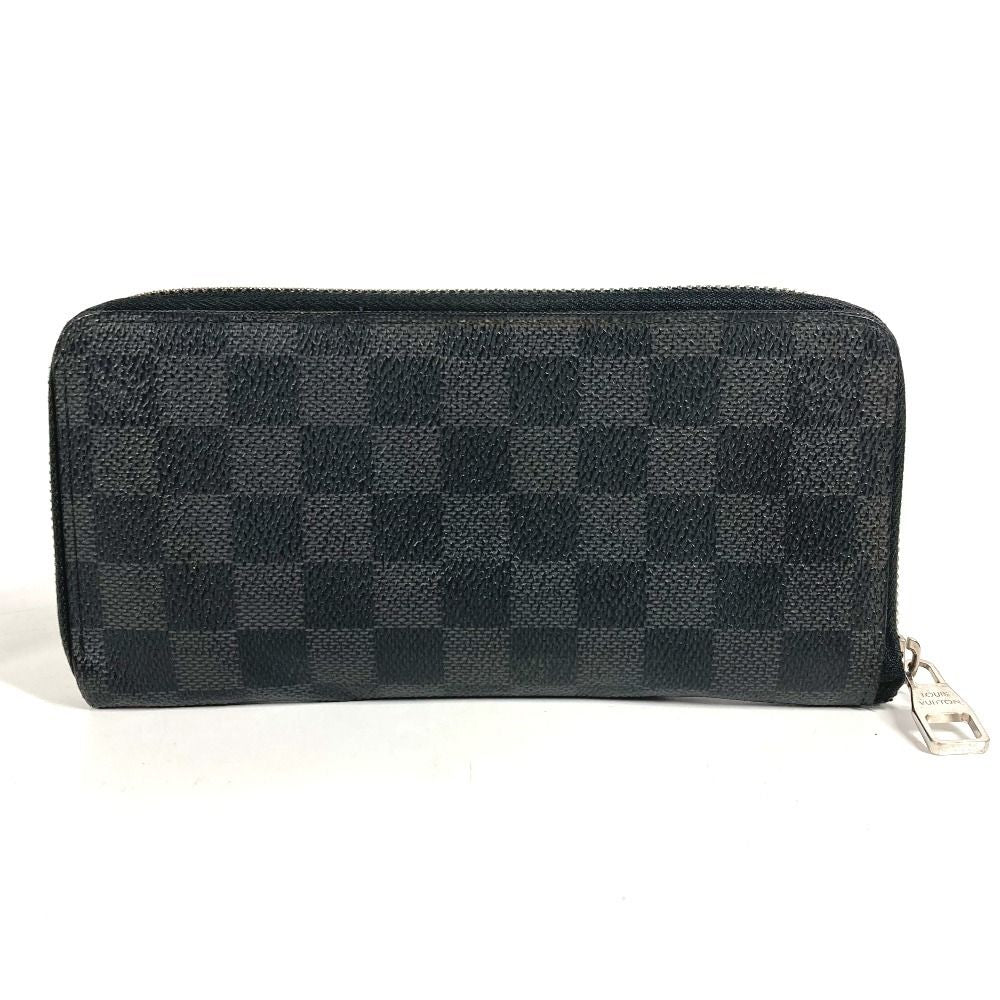 Louis Vuitton Wallet Zippy Vertical Damier Graphite Canvas Black — view 2