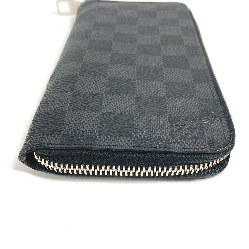 Louis Vuitton Wallet Zippy Vertical Damier Graphite Canvas Black — view 3