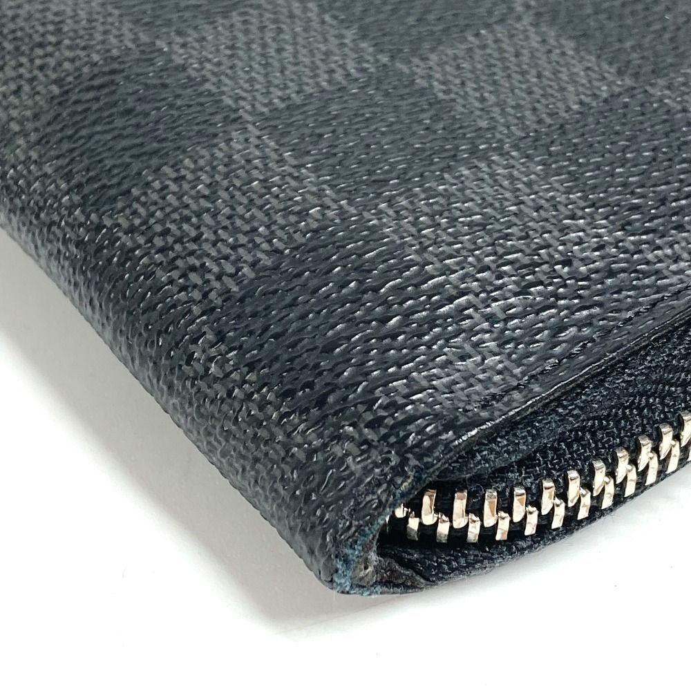Louis Vuitton Wallet Zippy Vertical Damier Graphite Canvas Black — view 4