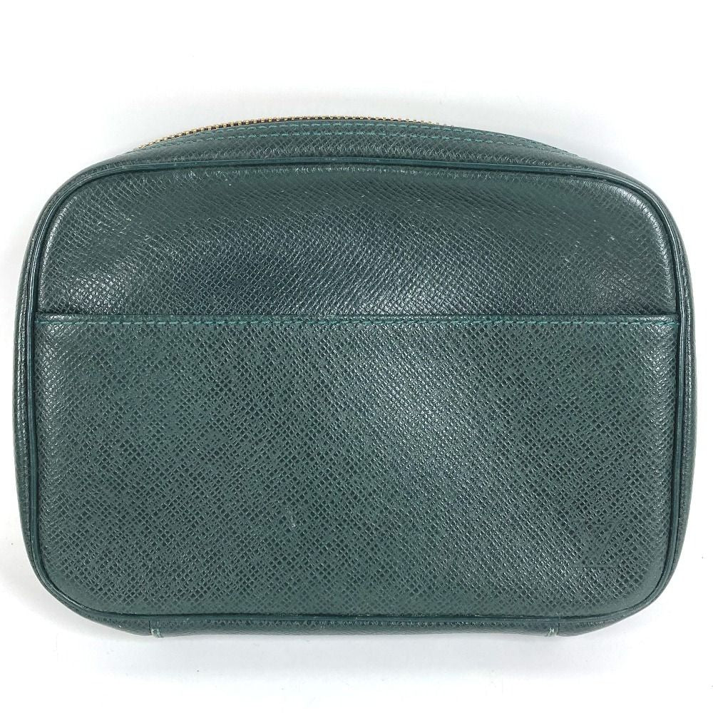 Louis Vuitton Pouch Taiga Leather Epi Sea Green